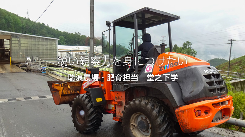 瑞浪農場・肥育担当：堂之下学
